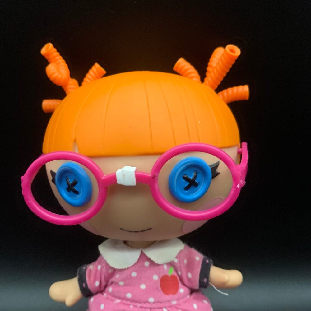 Lalaloopsy Littles Specs Reads-A-Lot Silly Hair 7” Doll Hard Plastic - Picture 2 of 12